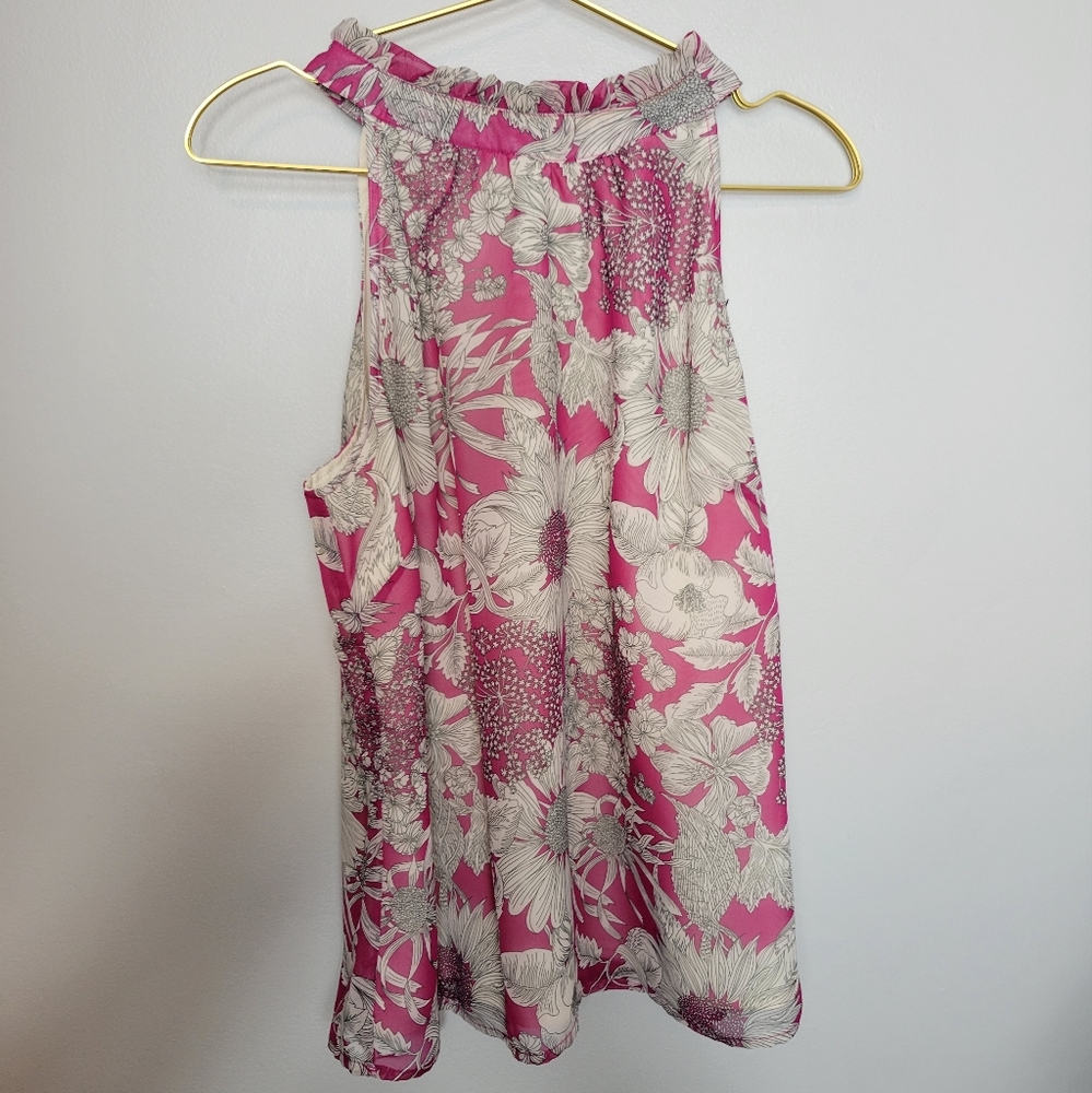Liberty of London for Target Pink Floral Halter Blouse